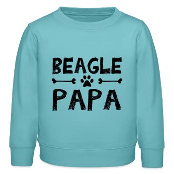 Beagle herrchen - Kinder Organic Sweatshirt Mini Changer von Stanley/Stella - Pastelltürkis - Vorne - AI Model Kid Female (0cm)