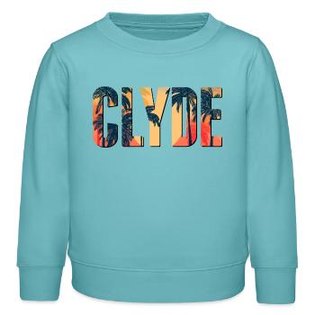 Partnerlook | Bonnie Clyde Beziehung Liebling Paar - Kinder Organic Sweatshirt Mini Changer von Stanley/Stella - Pastelltürkis - Vorne - AI Model Kid Female (0cm)