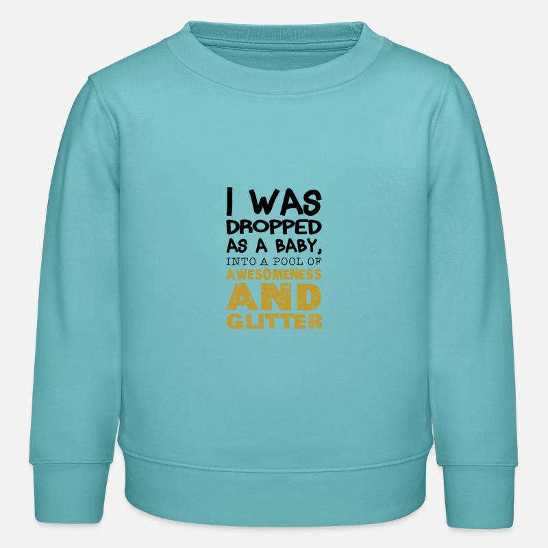 Comme un bébé abandonné - Sweat enfant bio Stanley/Stella - turquoise pastel