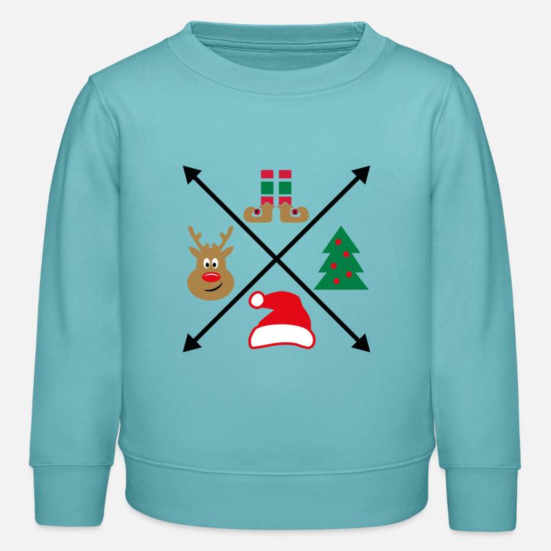 Jul - Stanley/Stella børne sweatshirt økologisk - pastelturkis