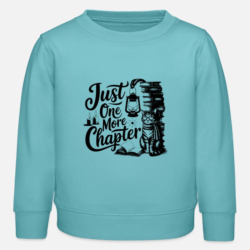 Juste un chapitre de plus - Sweat enfant bio Stanley/Stella - turquoise pastel