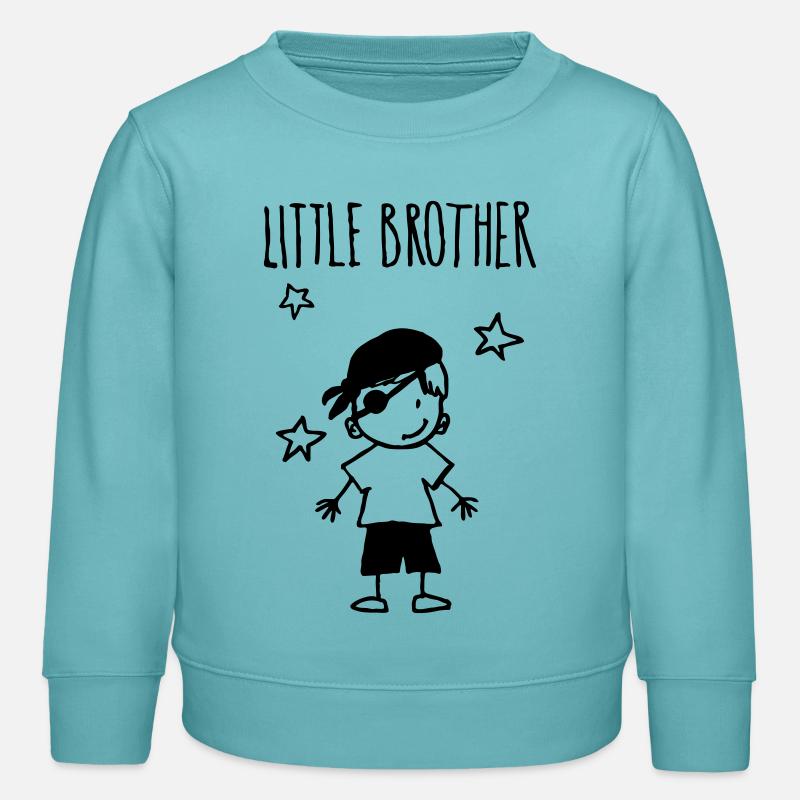 Little Brother - Sweat enfant bio Stanley/Stella - turquoise pastel