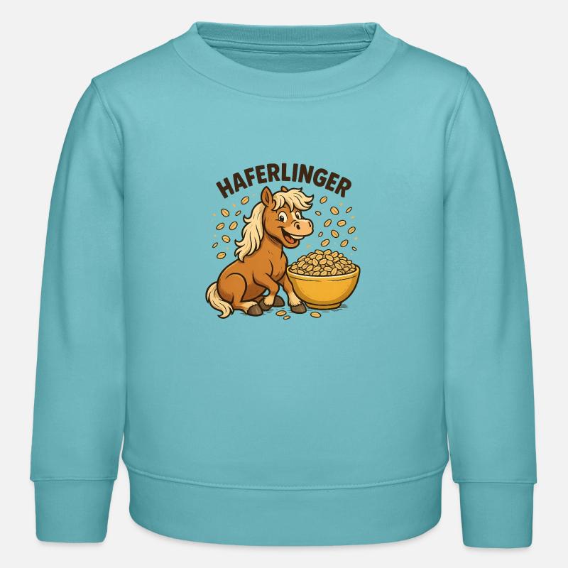 Puissance du petit-déjeuner Haferlinger - Sweat enfant bio Stanley/Stella - turquoise pastel