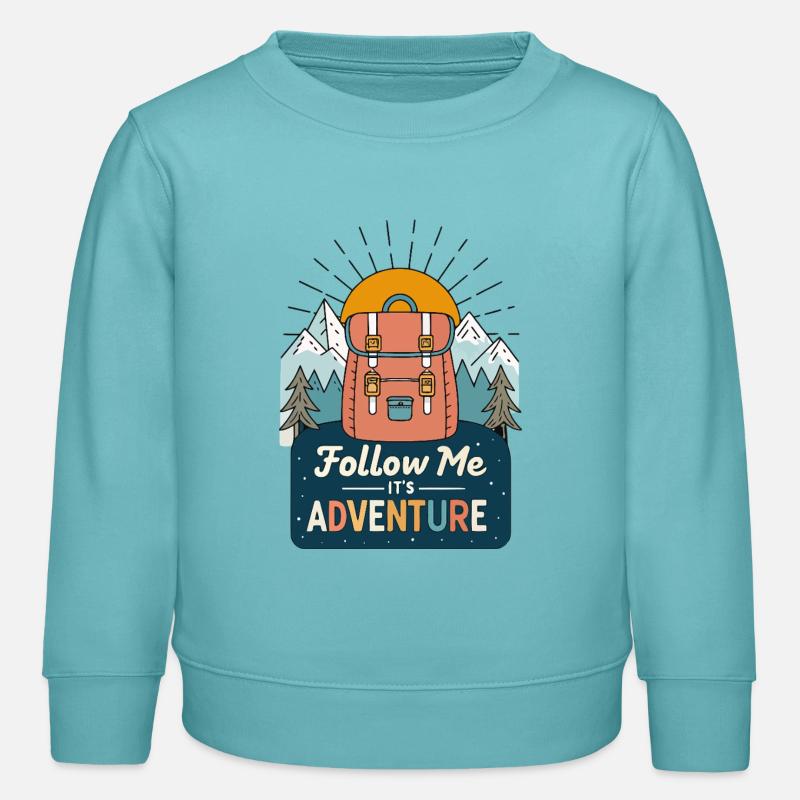 Wander- und Bergerlebnisrucksack - Kinder Organic Sweatshirt Mini Changer von Stanley/Stella - Pastelltürkis