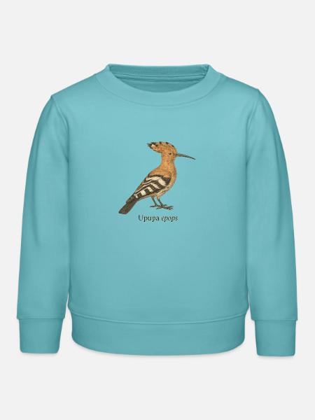 Wiedehopf - Kinder Organic Sweatshirt Mini Changer von Stanley/Stella - Pastelltürkis