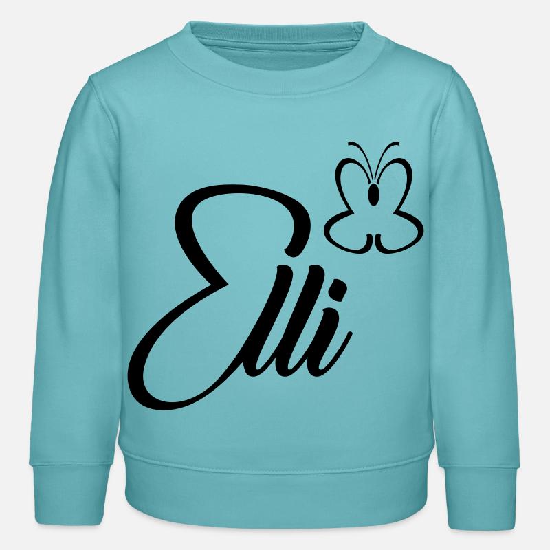 elli Schmetterling - Stanley/Stella børne sweatshirt økologisk - pastelturkis