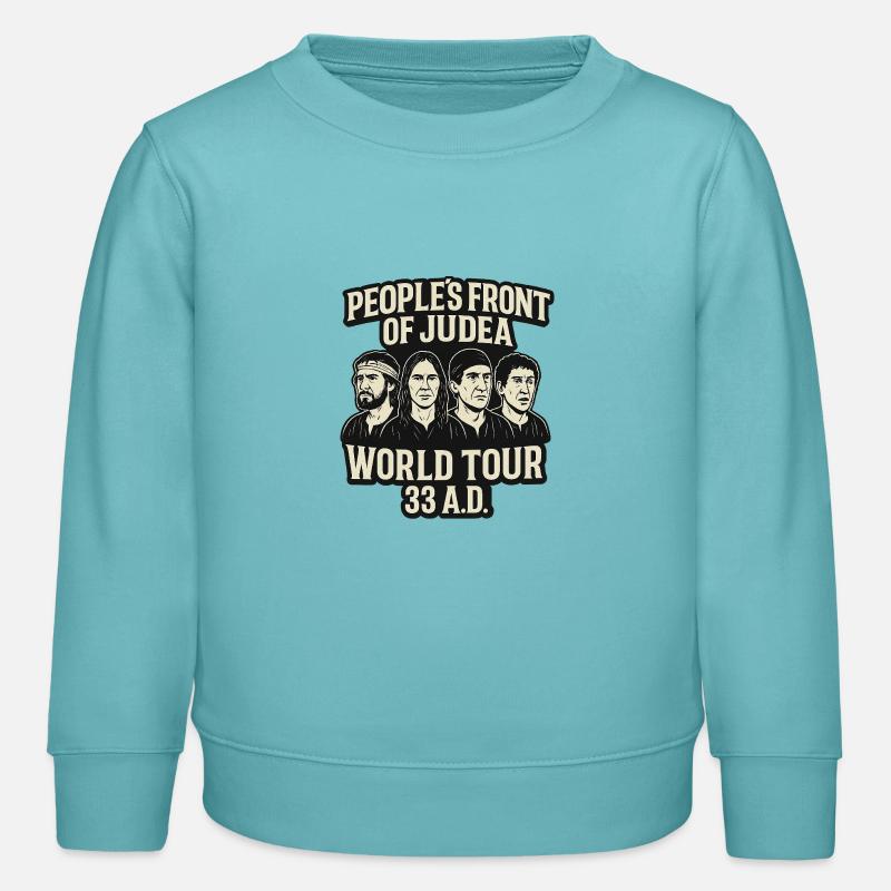 Front populaire de Judée en direct du Brian Band - Sweat enfant bio Stanley/Stella - turquoise pastel