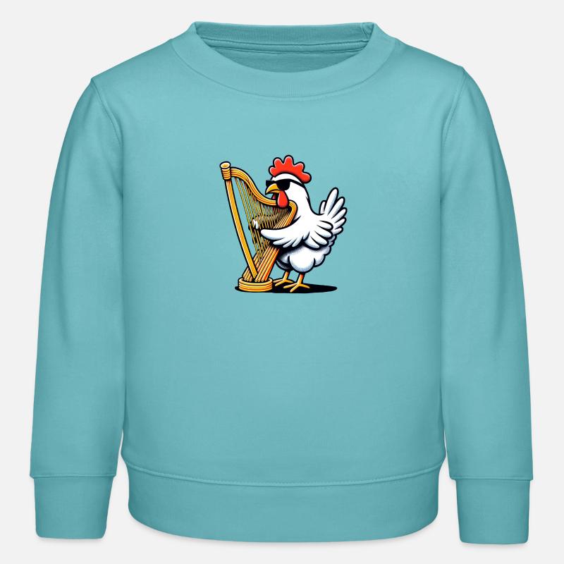 Le céleri Saxy apporte le jazz croquant - Sweat enfant bio Stanley/Stella - turquoise pastel