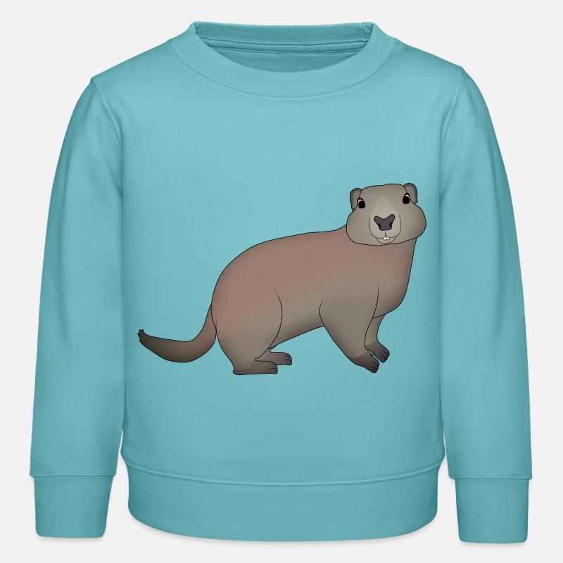 Świstak - Bluza dziecięca bio Stanley/Stella - pastelowy turkus