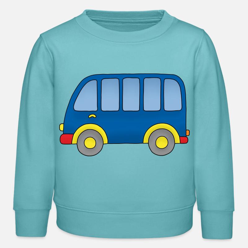 mein kleiner Omnibus - Kinder Organic Sweatshirt Mini Changer von Stanley/Stella - Pastelltürkis