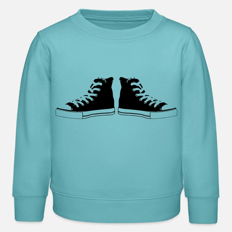 baskets - Sweat enfant bio Stanley/Stella - turquoise pastel