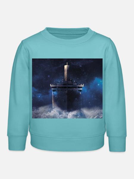 Titanic - Kinder Organic Sweatshirt Mini Changer von Stanley/Stella - Pastelltürkis