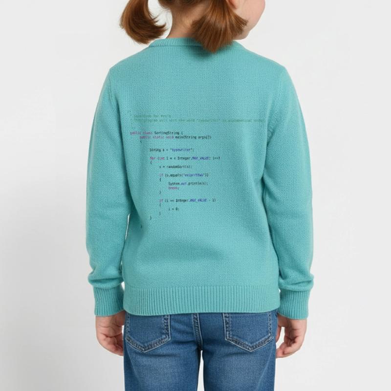 code Java drôle pour trier Sweat enfant bio Stanley/Stella