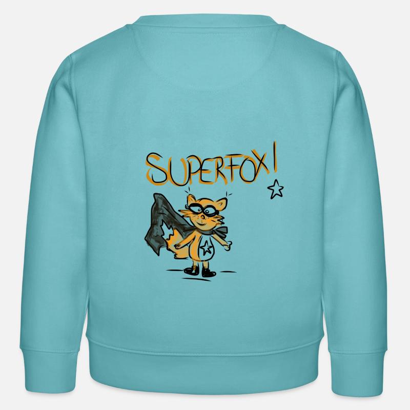 Superfox - Sweat enfant bio Stanley/Stella - turquoise pastel