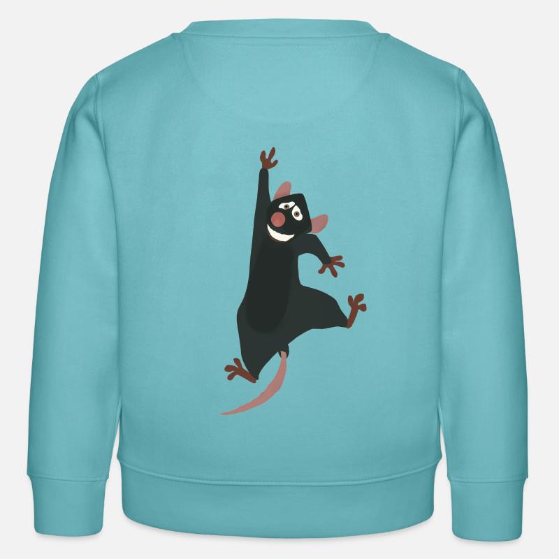 Les rats sont les plus chaudes - Sweat enfant bio Stanley/Stella - turquoise pastel