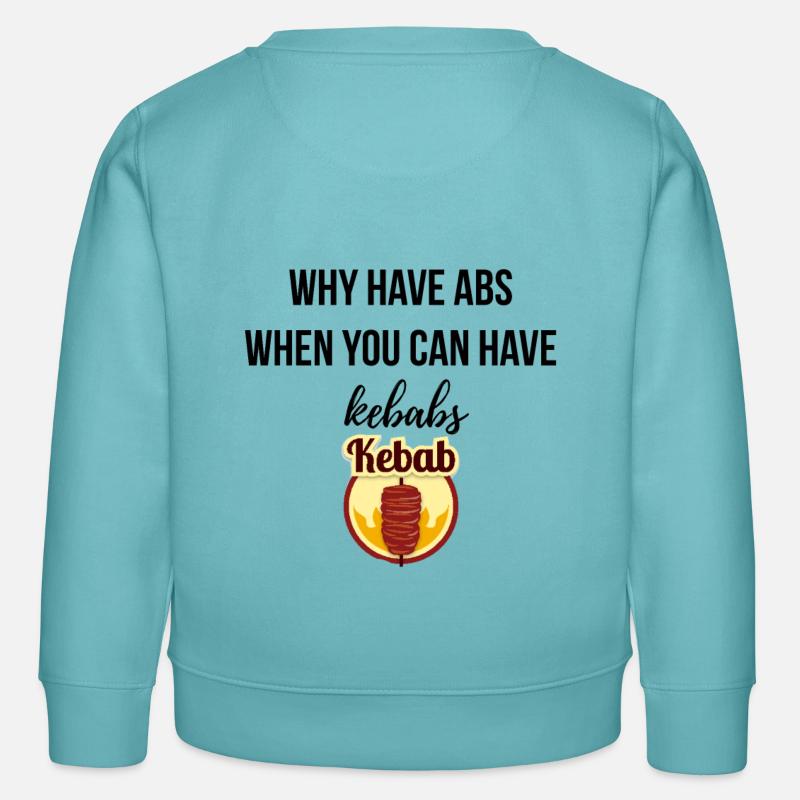 Why have Abs - Kinder Organic Sweatshirt Mini Changer von Stanley/Stella - Pastelltürkis