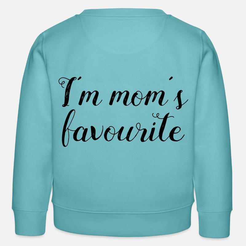 Ich bin Mama's Liebling - Kinder Organic Sweatshirt Mini Changer von Stanley/Stella - Pastelltürkis