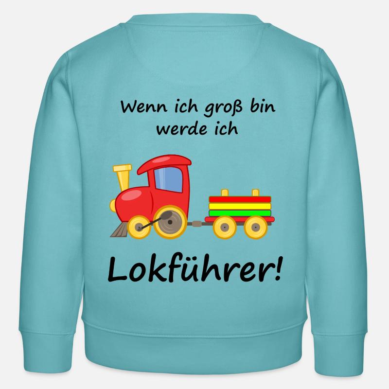 Lokführer Kinder - Kinder Organic Sweatshirt Mini Changer von Stanley/Stella - Pastelltürkis