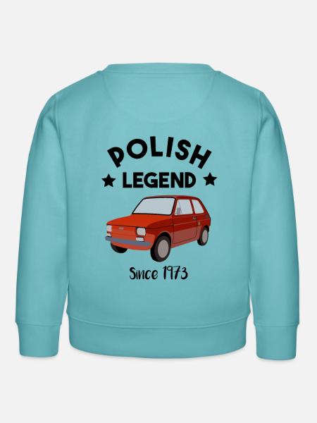Polish Legend - Maluch - 126p - oldtimer - Kinder Organic Sweatshirt Mini Changer von Stanley/Stella - Pastelltürkis