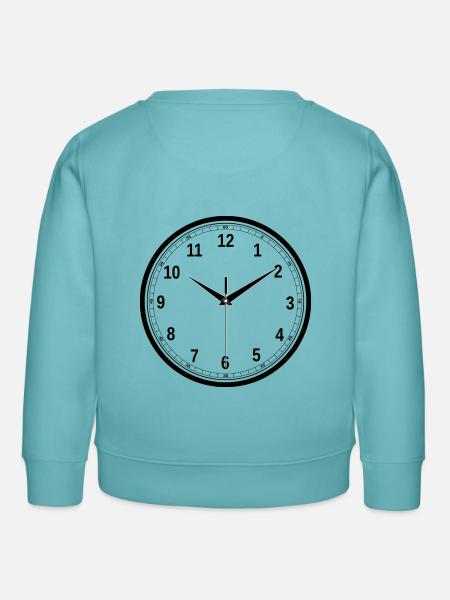 Uhr - Kinder Organic Sweatshirt Mini Changer von Stanley/Stella - Pastelltürkis