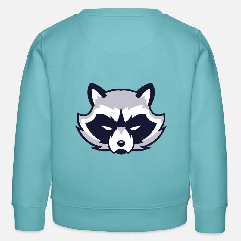 Racoon - Kinder Organic Sweatshirt Mini Changer von Stanley/Stella - Pastelltürkis