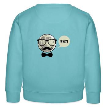 shirt,design,t-shirt - Kinder Organic Sweatshirt Mini Changer von Stanley/Stella - Pastelltürkis - Hinten - AI Model Kid Female (0cm)