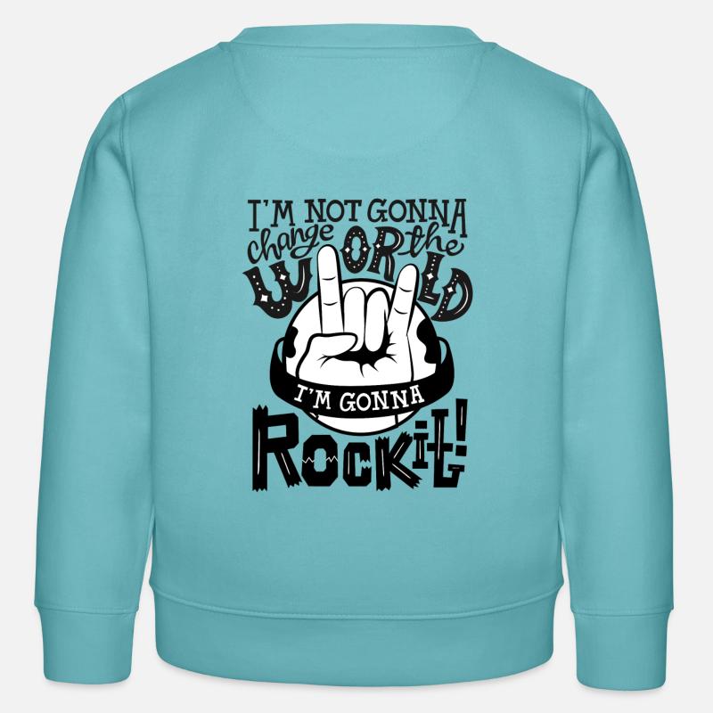 Rock It - Kinder Organic Sweatshirt Mini Changer von Stanley/Stella - Pastelltürkis