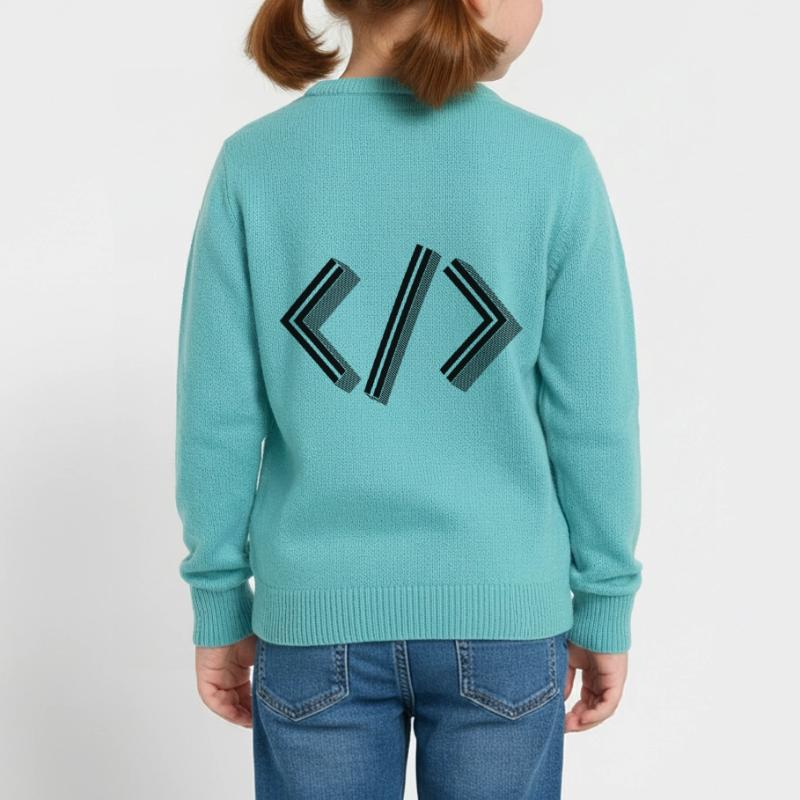Retro Bracket's - Full Stack Developer HTML XML Kids Organic Sweatshirt by Stanley/Stella