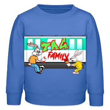 Tag Family - Sweat enfant bio Stanley/Stella - carolina blue - Devant - AI Model Kid Female (0cm)
