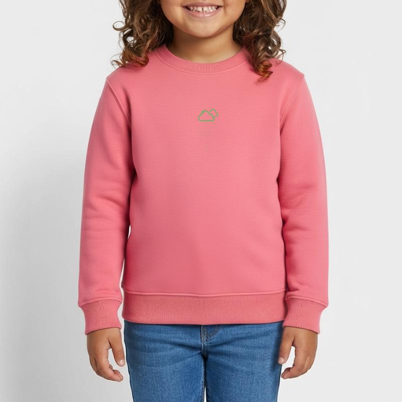 Cloud rain code Kids Organic Sweatshirt by Stanley/Stella