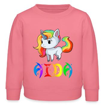 Einhorn Aida - Kinder Organic Sweatshirt Mini Changer von Stanley/Stella - Pink  - Vorne - AI Model Kid Female (0cm)