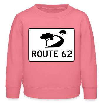 garden route - Kinder Organic Sweatshirt Mini Changer von Stanley/Stella - Pink  - Vorne - AI Model Kid Female (0cm)
