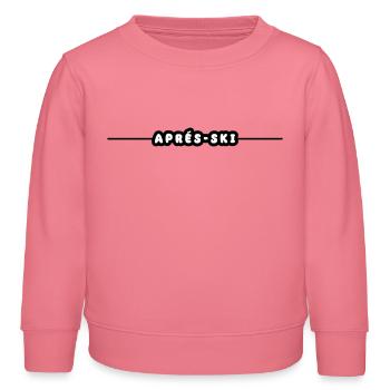 Après-ski holiday - Kids Organic Sweatshirt by Stanley/Stella - pink joy  - Front - AI Model Kid Female (0cm)