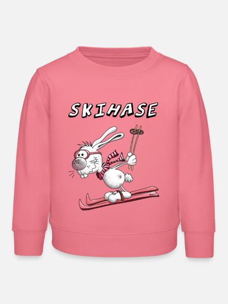 Skihase - Kinder Organic Sweatshirt Mini Changer von Stanley/Stella - Pink