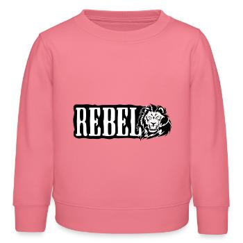 Rebellion - Kids Organic Sweatshirt by Stanley/Stella - pink joy  - Front - AI Model Kid Female (0cm)