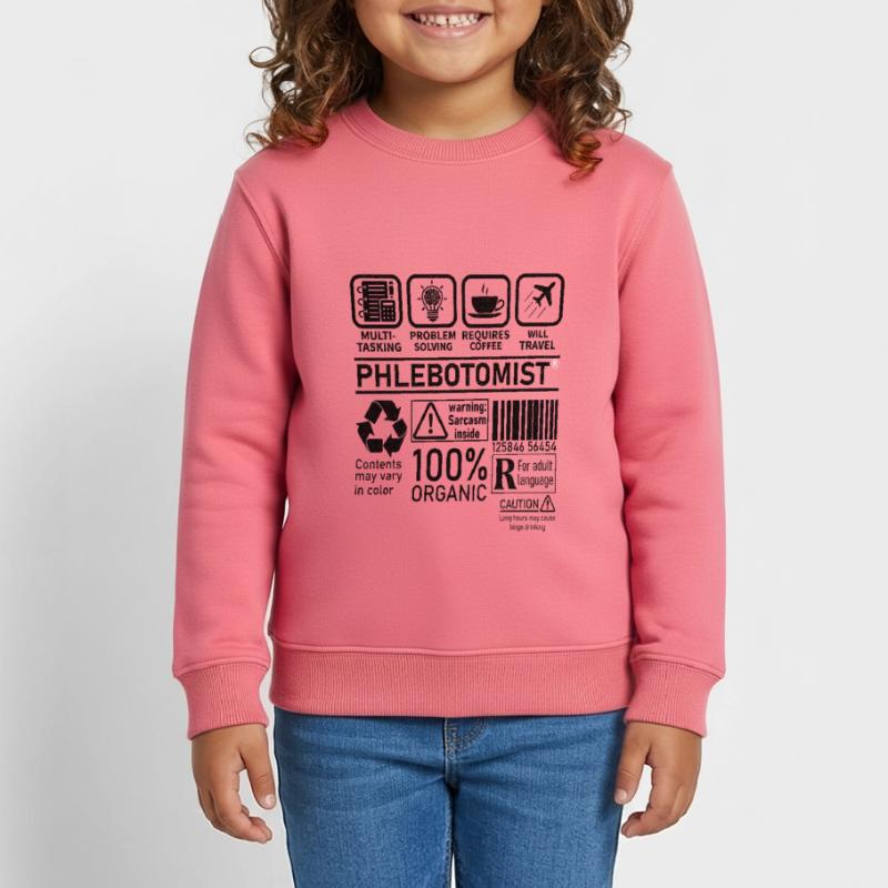 Phlebotomist multi tasking problem solving Kinder Organic Sweatshirt Mini Changer von Stanley/Stella