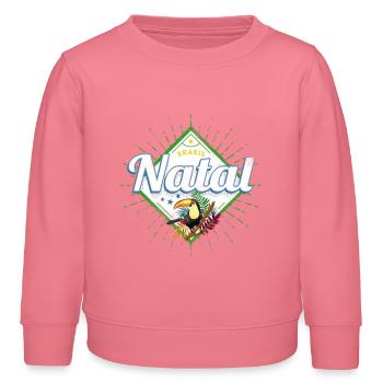 Natal Rio Grande do Norte Brasilien Retro Souvenir - Kinder Organic Sweatshirt Mini Changer von Stanley/Stella - Pink  - Vorne - AI Model Kid Female (0cm)