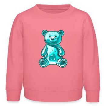Gummibär Türkis - Kinder Organic Sweatshirt Mini Changer von Stanley/Stella - Pink  - Vorne - AI Model Kid Female (0cm)