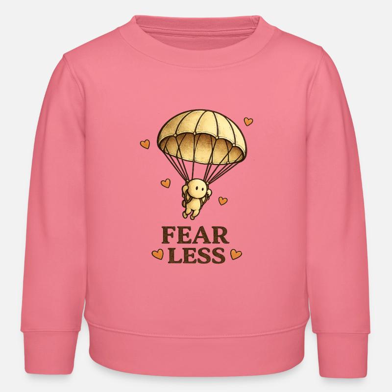 La Petite Pensée | MOINS PEUR - Sweat enfant bio Stanley/Stella - rose 