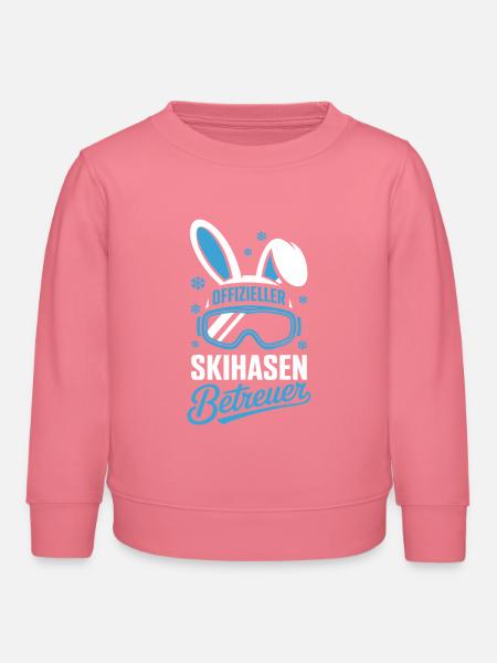 Offizieller Skihasen Betreuer - Kinder Organic Sweatshirt Mini Changer von Stanley/Stella - Pink 
