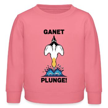 Gannet Loon Sea Tauch-Talligheit - Kinder Organic Sweatshirt Mini Changer von Stanley/Stella - Pink  - Vorne - AI Model Kid Female (0cm)