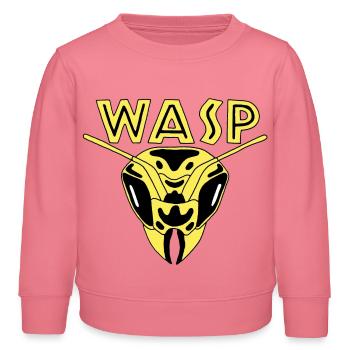 Wespe, Hornisse, Insekt, Tier - Kinder Organic Sweatshirt Mini Changer von Stanley/Stella - Pink  - Vorne - AI Model Kid Female (0cm)