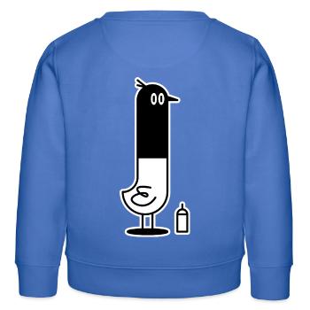 Voyou d’oiseaux - Sweat enfant bio Stanley/Stella - carolina blue - Dos - AI Model Kid Female (0cm)