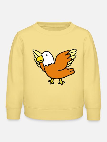 Kleiner Vogel - Kinder Organic Sweatshirt Mini Changer von Stanley/Stella - Gelb Viva