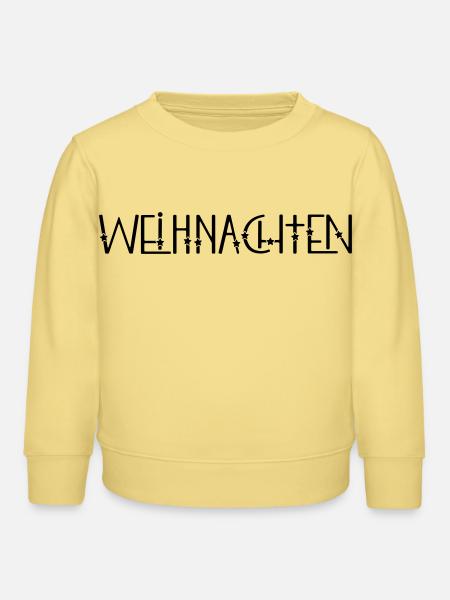 Weihnachten - Kinder Organic Sweatshirt Mini Changer von Stanley/Stella - Gelb Viva