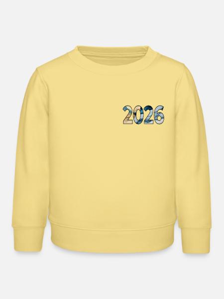 JAHR 2026 - Kinder Organic Sweatshirt Mini Changer von Stanley/Stella - Gelb Viva 