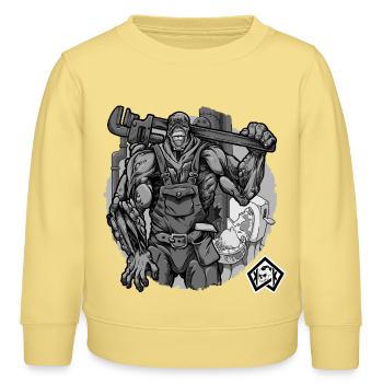Installateur, Sanitär, Sanitärmeister, Klempner - Kinder Organic Sweatshirt Mini Changer von Stanley/Stella - Gelb Viva  - Vorne - AI Model Kid Male (0cm)