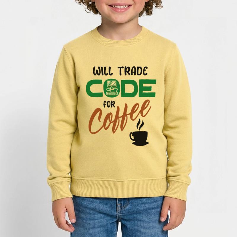 Développeur de déclaration de code Computerfreak Informatik Sweat enfant bio Stanley/Stella