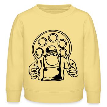 Chirurgien - Sweat enfant bio Stanley/Stella - jaune viva  - Devant - AI Model Kid Male (0cm)