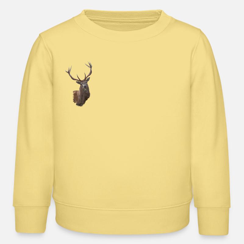Hirsch - Kinder Organic Sweatshirt Mini Changer von Stanley/Stella - Gelb Viva 